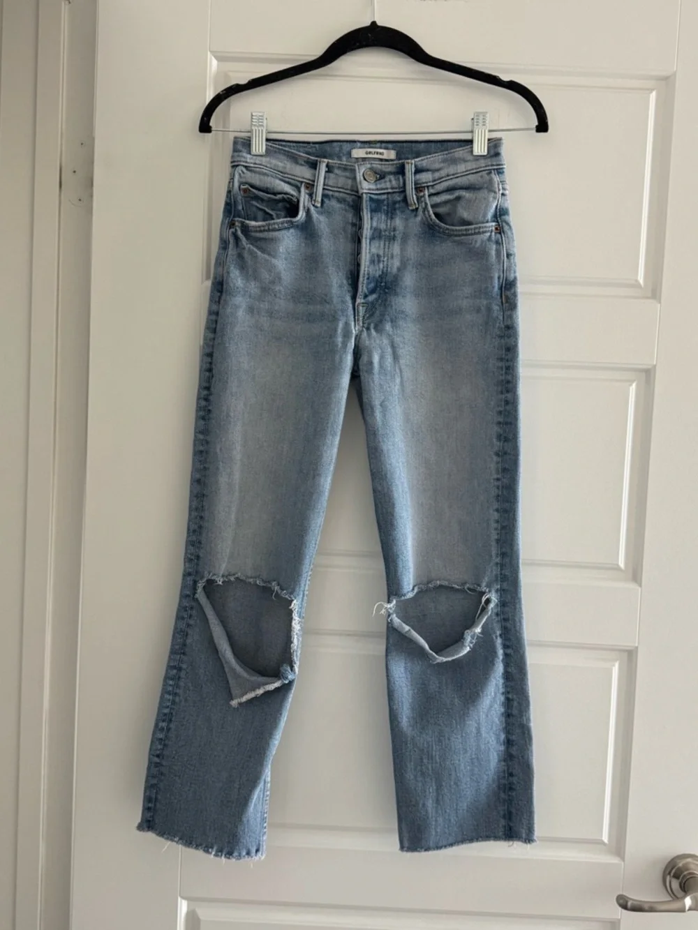 GRLFRND Light Blue Distressed Boyfriend Jeans - Picture 2 of 7